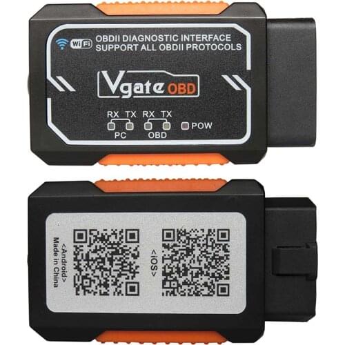 Newest Vgate OBD2 Scanner Elm327 WIFI V1.5 Car Diagnostic Scanner For Android/iOS Elm 327 V 1.5 WI-FI OBD 2 Diagnostic Tools