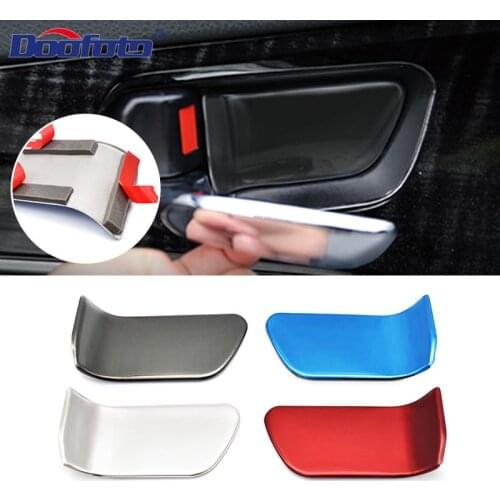 Doofoto 2x Car Door Handle Bowl Trim Sticker Wrist of Door Protective Cover For Toyota Crown Alphard Vellfire 30 Accessories