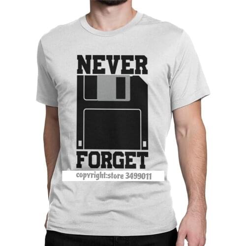 Vintage Floppy Disk Never get Silicon Valley T-Shirt Men Cotton T Shirts Aviato Geek Nerd 3D Graphic Tee Shirt Male