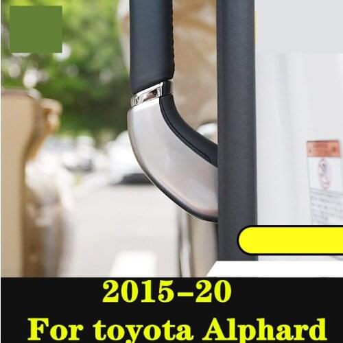 For toyota Alphard 2015-20 Chrome Door Handles Chrome Mirror Covers Decorative frame Interior decoration car Accessories
