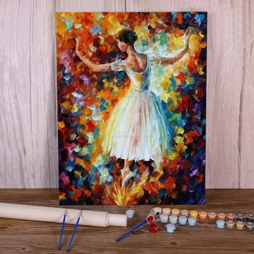The Symphony Dance DIY Painting By Numbers Set Acrylic Paints 40*50 Canvas Painting Decorative Paintings Adults Drawing