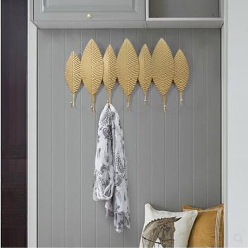 Nordic hooks, creative iron wrought iron clothes hooks, key hooks, decorative coat hooks at the door