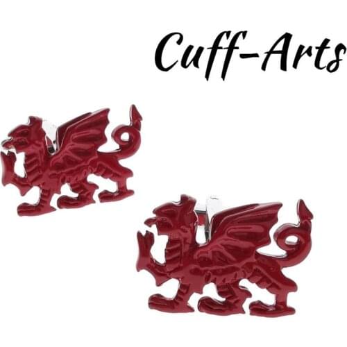 Mens Cufflinks Red Welsh Dragon Wales Cufflinks Gifts for Men Gemelos Les Boutons De Manchette by Cuffarts C10542