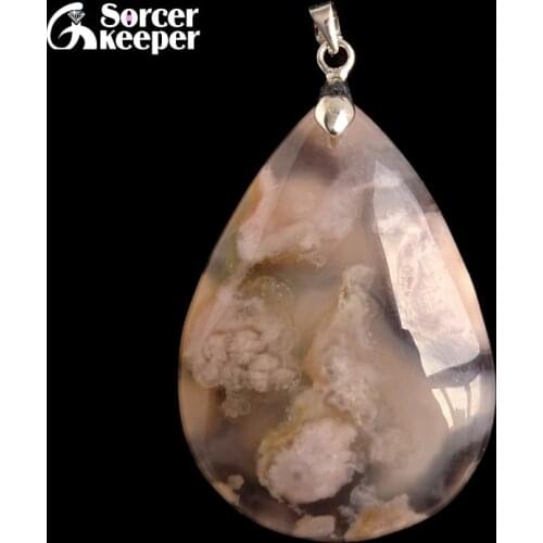 Real Female Natural Bijoux Femme Choker Necklaces Pendants Hand Made Cherry Blossoms Agates Stone Beads For Jewelry Making BF091