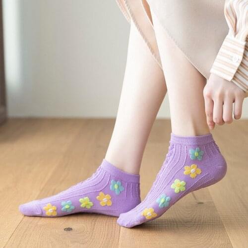 Ankle socks street style meias cute women harajuku happy sokken japan fashion calcetines woman designer cotton kawaii short sock