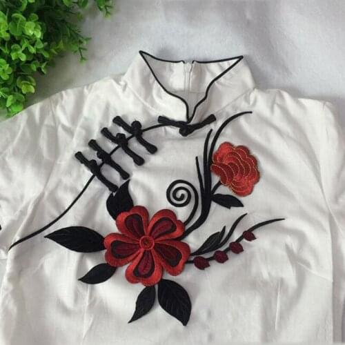 20pcs Flower Leaf Jacket Patches Embroidery Iron On Patch For Clothing Vintage parches Dress Fabric Patchwork Badge Appliqued