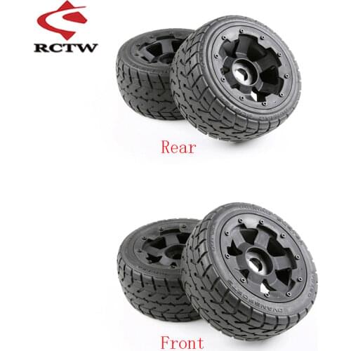 Front OR Rear on Road Tire with Wheel Hub Set for 1/5 Hpi Rovan Km Baja 5B SS
