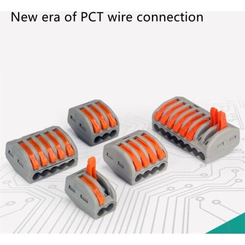 Wire Connector Pin-212 213 Universal Terminal 0.08-2.5mm Push-in Electrical Terminals for Cable Connection