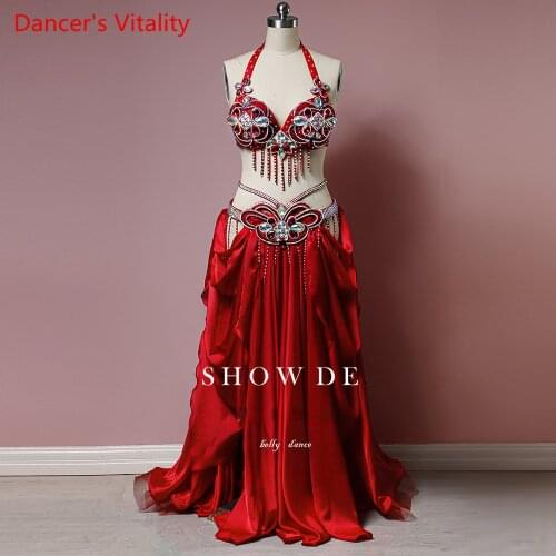 Belly Dance Performance Dress Womens Highend Customized Adult Child Oriental Dance Competition Suit Whole Sale Stage Clothes