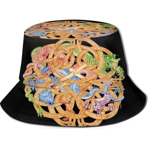 Knots And East Meets West Fishing Hunting Climbing Cap Fisherman Hats Knot Knotwork Irish Vikings Knot Norse Viking Knots