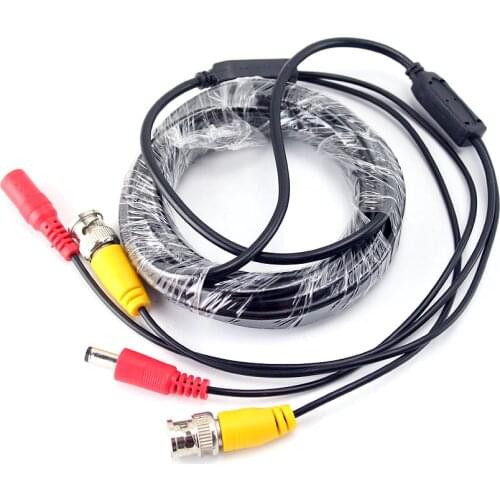 CCTV Video and DC Cable for cctv camera 5m/ 10m/ 15m / 20m for analog ahd TVI CVI TVI cctv camera DVR system