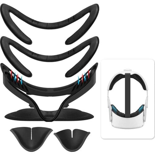 Eye Mask Cover for Oculus Quest 2 VR Glasses Spacer Accessories Light Blocking Soft Eye Cover Pad with VR Lens Cover