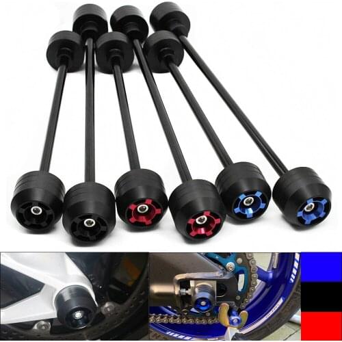 For Buell Lightning XB12X XB12R XB12Ss 2007 2008 2009 Front Rear Wheel Slider Fork Axle Crash Protector Pad Swing Arm Guard POM