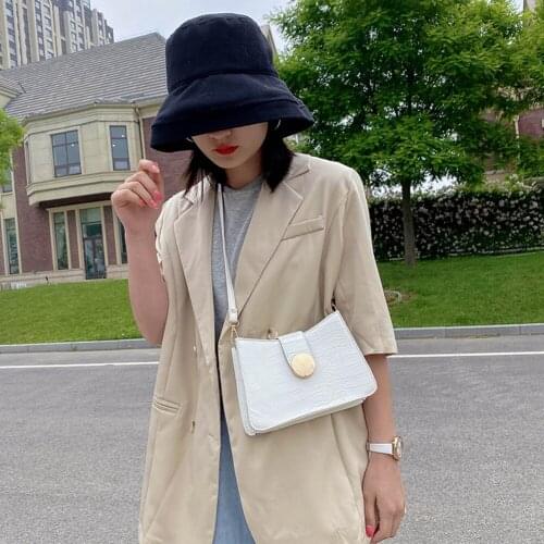 Retro Female Handbag Tote Alligator Leather Elegant Shoulder Crossbody Bags