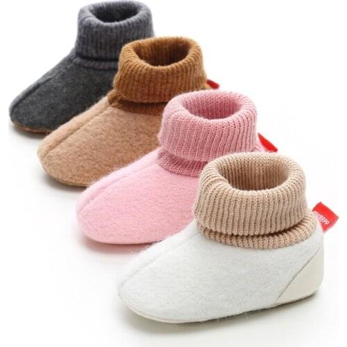 0-18M Lovely Autumn Solid Indoor First Walkers Baby Moccasins Shoes For Girls Boys Toddler Breathable Shoes