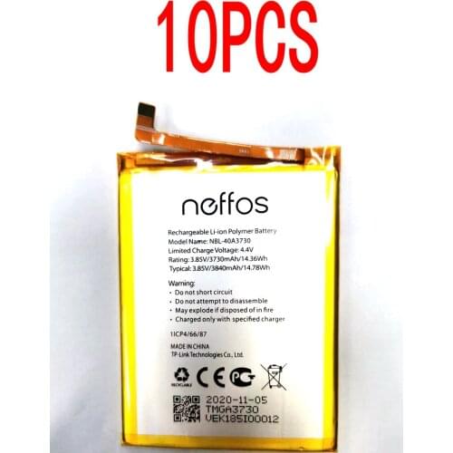 10pcs 2020 14.78WH 3840MAH 3.85V NBL-40A3730 battery for TP-LINK NEFFOS C9 Mobile phone BATTERY