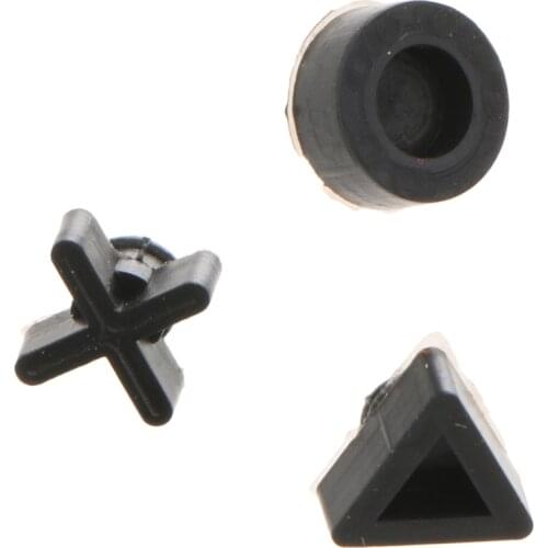 3 Pieces Console Back Buttons Bottom Feet For PS4 Slim Repair Replacement