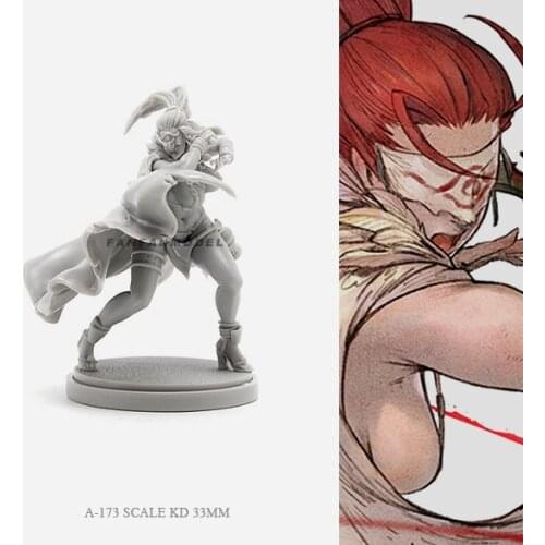 30MM KD Resin Figure Kits Ninjutsu Goddess Model Self-assembled A-173