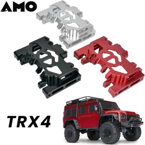 RC Car Parts Metal Aluminum Alloy Gearbox Mount Holder Chassis Protection Board 1/10 TRX-4 TRX4 Crawler