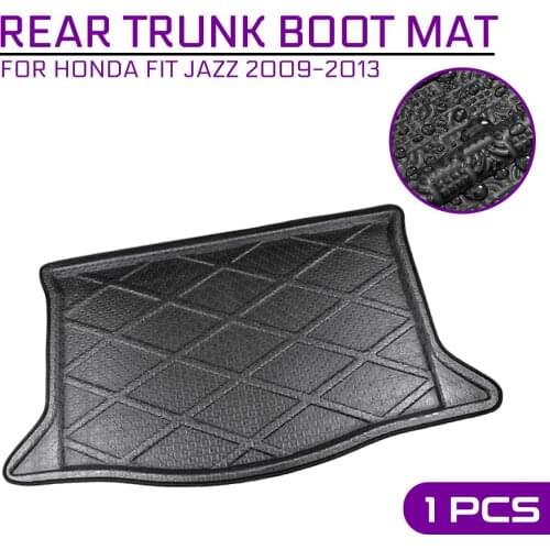 For Honda FIT JAZZ 2009 2010 2011 2012 2013 Car Floor Mat Carpet Rear Trunk Anti-mud Cover