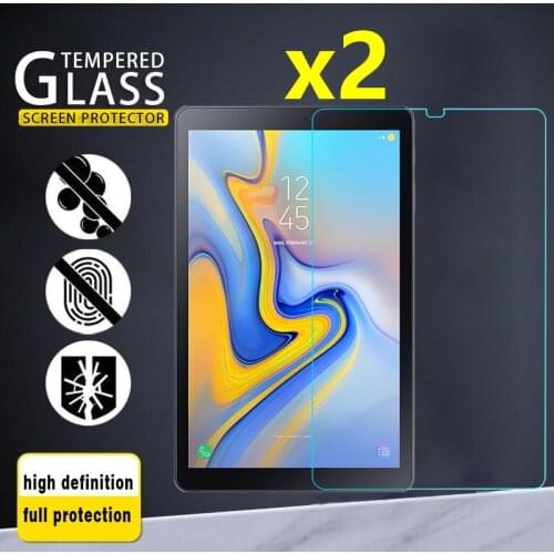 For Samsung Galaxy Tab A 10.5 Inch T590 T595 2Pcs Tablet Tempered Glass Screen Protector Cover HD Full Coverage Protective Film