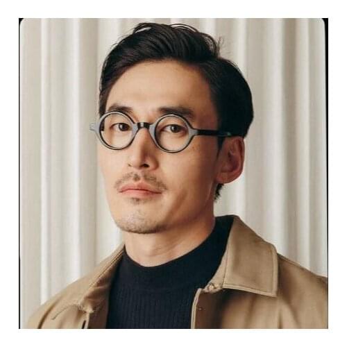 Eoome Vintage Small Round Frame Hand made Italy Acetate Retro small face shape Eyewear Make precription Lens