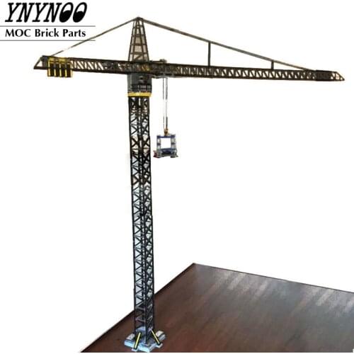 NEW MOC - Large Tower Crane Construction Machinery Building Block Bricks DIY Toys Assembly Technical Remote Control Model Gifts