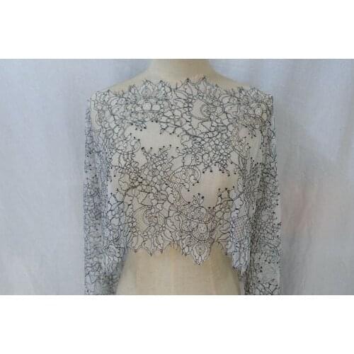 3M/ LOT 35cm hot sale solid color French Chantilly lace fabric and trim colors for choice DIY kid dress shirt skirt accessory