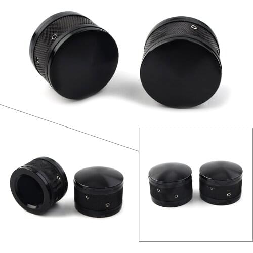 Motorcycle Front Axle Nut Cover Cap For Harley Sportster Softail Road King Fat Boy 2008-2012 2013 2014 2015 2016 2017 2018 1Pair