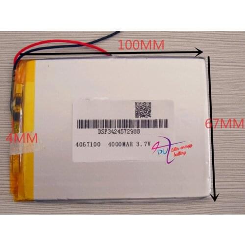 Best battery brand tablet VX610W3.7V 4067100 4000mAh genuine large capacity battery than the original durable
