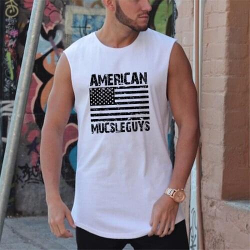 New Workout Gym Tank Top Men Fashion Stringer Bodybuilding Stringer Vest Clothing Fitness Men Singlets Sleeveless Muscle Shirt