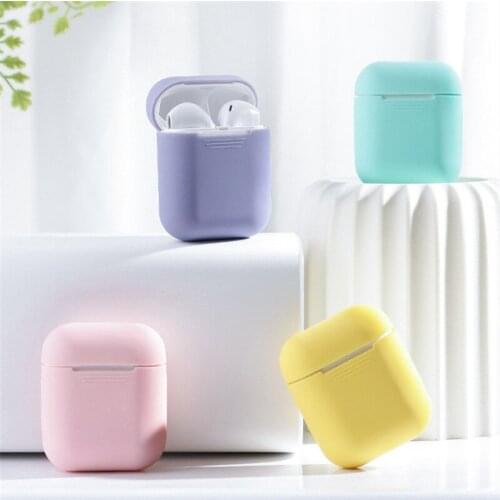 Soft Silicone Case for Storage Box Protector Cover Charging Cover Headphone Holder for Apple AirPouch