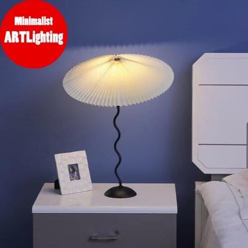 Night Light Desk Bedroom Bed Decoration Table Lamp Ball Wooden Umbrella Desk lamp