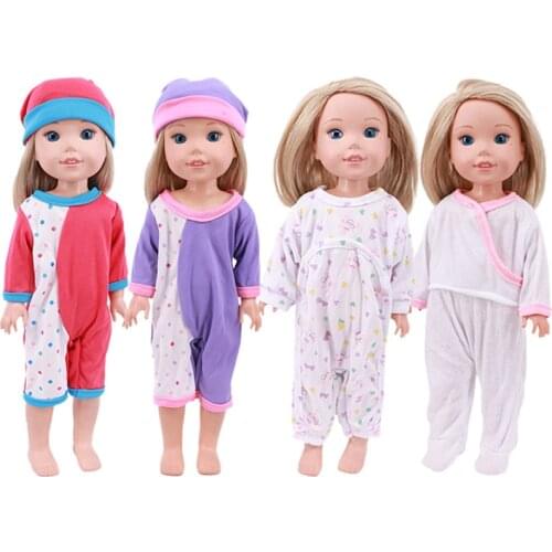 New Pattern Two Piece OnePiece Pajamas Fit14.5 Inch Nancy American Doll&32-34Cm Doll Our Generation Girl`s Toy