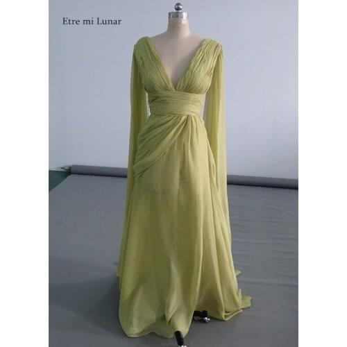 Sexy Prom Dresses 2020 V-neck A-Line Sleeveless Long Train quinceanera dresses High Slit Evening gown LE40824