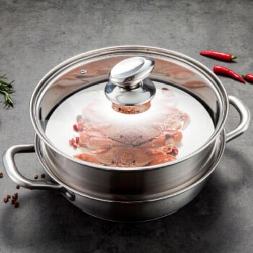 Stackable Steamer Pans Pot - Baking, Casseroles, Lasagna Pans, Food Steamer