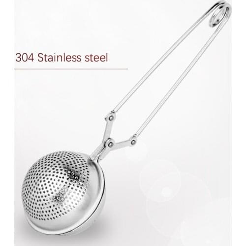 304 Stainless Steel Teapot Tea Strainer Ball Shape Mesh Tea Infuser Filter Reusable Tea Bag Spice Tea Tool 20pcs/lot