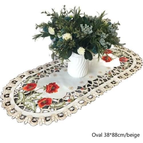 Modern satin lace table place mat cloth embroidery placemat pad pan glass coaster dining tea cup doily drink mug holder kitchen