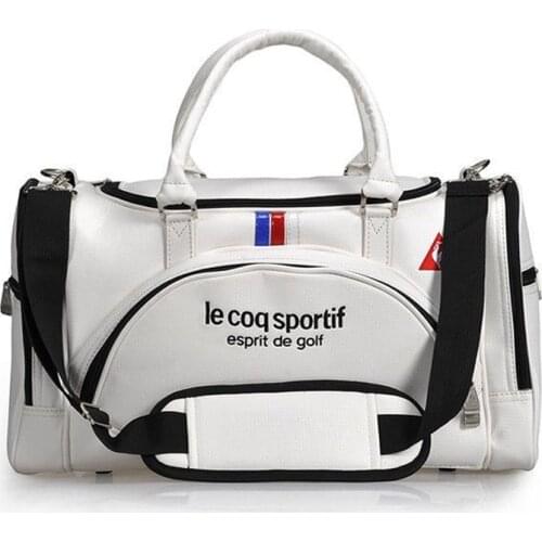 Golf Bag Sports Outdoor Travel Clothing Bag Storage Hand-Held Shoulder High-Quality Waterproof PU Material Independent Shoe Bag