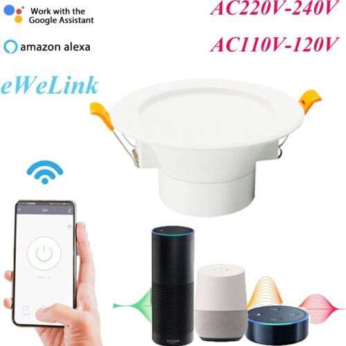 EWeLink WiFi Smart Downlight 12W RGBCW Color Changing LED Light Bulb Remote Voice Timer Control Support Alexa Google Home IFTTT