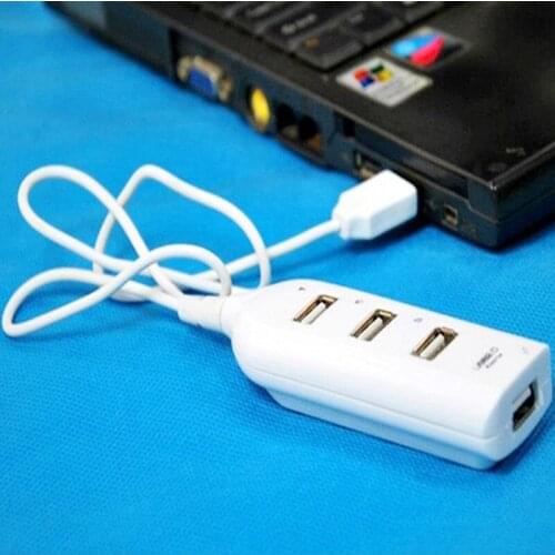 100pcs/lot Mini USB High Speed 4-Port 4 Port USB HUB Sharing Switch For iphone Mobile Phones PC Bluetooth Speakers Black/White