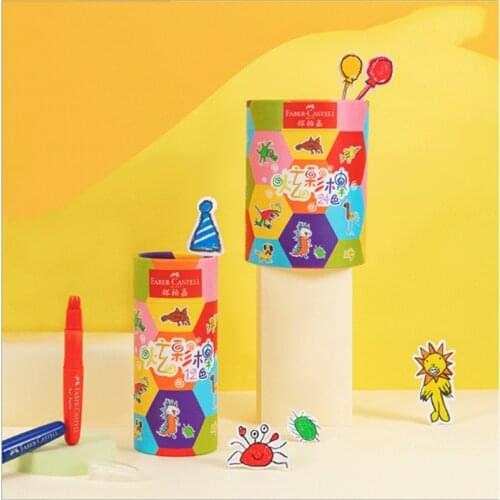 12/24 Colors Watercolor Pen Soft Painting Graffiti Brush Water-Soluble Rotatable Pen School Supplies Color Pencils for Children