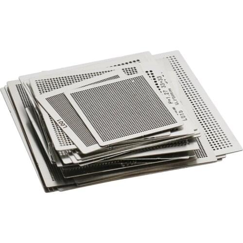 29pcs /lot BGA Directly Heat Reballing Universal Stencils With Template Jig For SMT SMD Chip Rework Repair