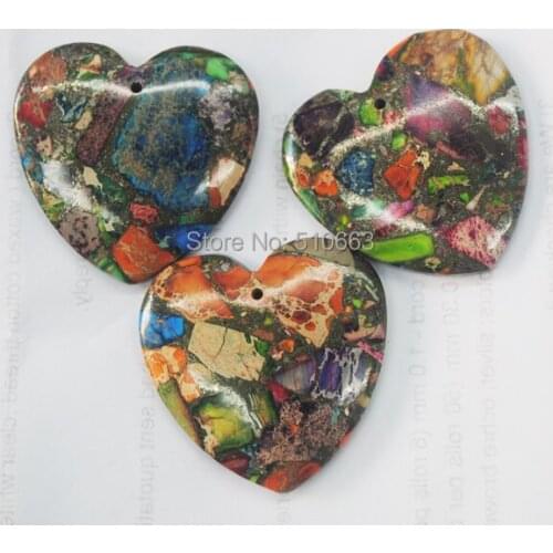 4 Piece/Lot Natural Imperial Jasperr Stone Pendant New Charms Beads Size 40mm