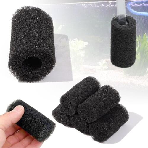 5 Pcs Small/Large Size Aquarium Biochemical Filter Sponge Fish Tank Inlet Water Pre-Filter Sponge Cartridge Replacement Filter