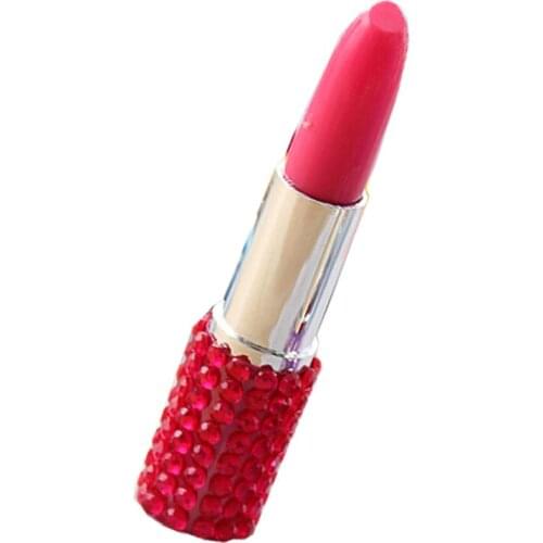 ACMECN 6pcs / lot Lipstick Ballpoint Pen Cosmetic Gift for School Students Cute Jewelry Promotion Gift Rhinestone Ball Pens