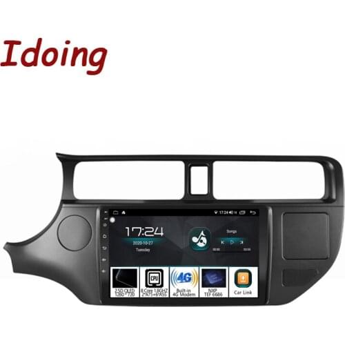 Idoing 9"Car Radio Player For Kia Kew Atsbek RIO K3 2011-2014 Navigation GPS Android Accessories Sedan Head Unit QLED Carplay 4G
