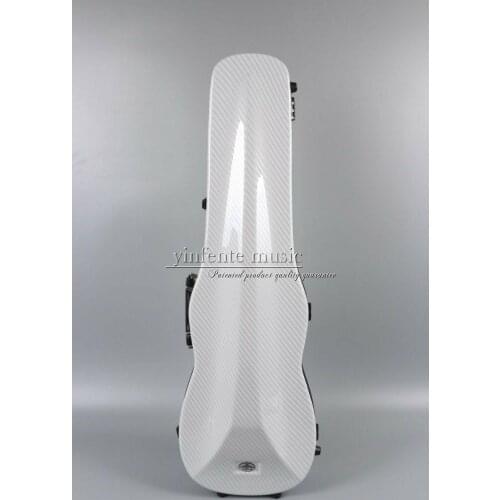 White Violin Case 4/4 Violin Box Hard Mixed Carbon Fiber Strong Light 1.7kg
