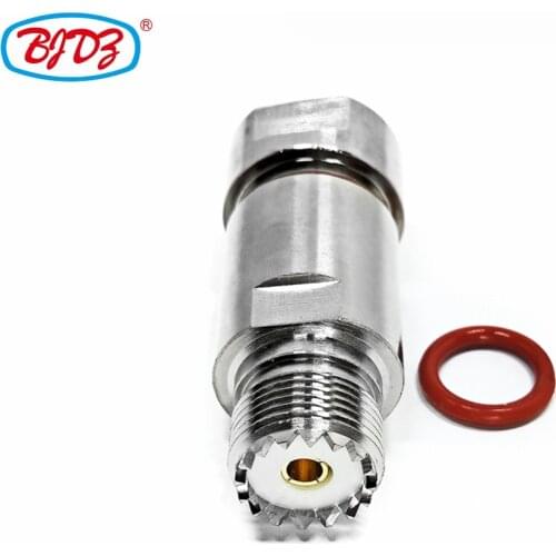 Free Shipping RF Coaxial UHF Connector UHF Female(Jack) Clamp Connector for LDF4 1/2 Cable