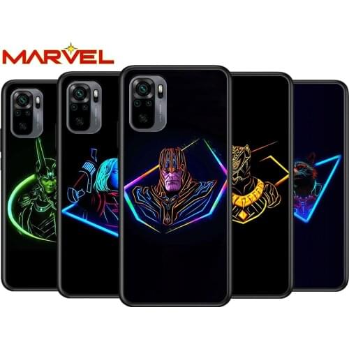 Marvel hero color for Xiaomi Redmi Note 10 10S 9 9T 9S 9Pro Max 8T 8Pro 8 7 6 5 Pro 5A 4X 4 Soft Black Phone Case